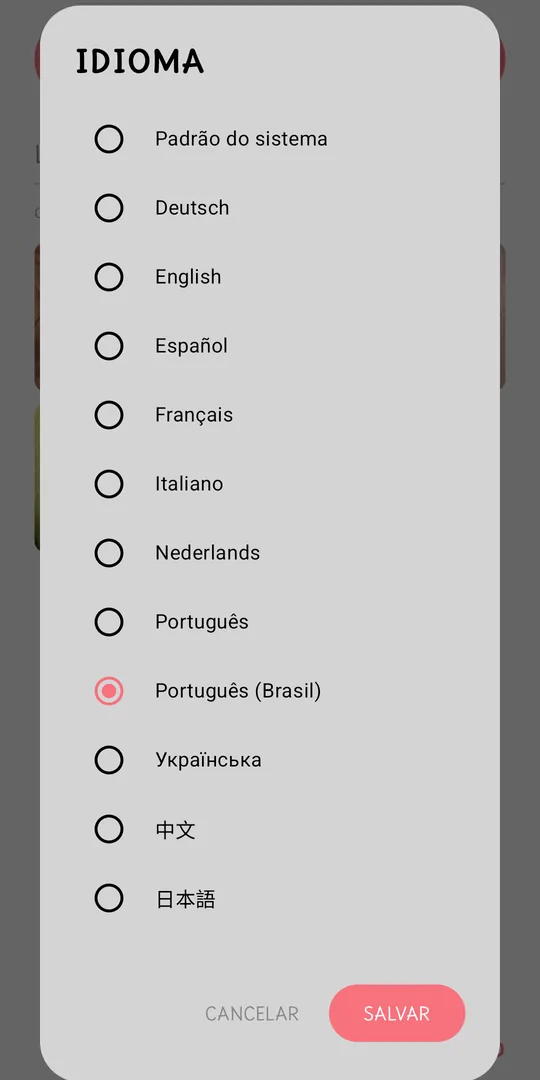 Disponível em 11 idiomas diferentes!